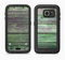 The Wooden Planks with Chipped Green Paint Full Body Samsung Galaxy S6 LifeProof Fre Case Skin Kit