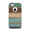 The Wooden Planks with Chipped Green and Brown Paint Apple iPhone 5c Otterbox Commuter Case Skin Set