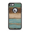 The Wooden Planks with Chipped Green and Brown Paint Apple iPhone 6 Plus Otterbox Defender Case Skin Set