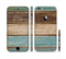 The Wooden Planks with Chipped Green and Brown Paint Sectioned Skin Series for the Apple iPhone 6 Plus