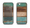The Wooden Planks with Chipped Green and Brown Paint Skin Set for the iPhone 5-5s Skech Glow Case
