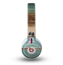 The Wooden Planks with Chipped Green and Brown Paint Skin for the Beats by Dre Mixr Headphones