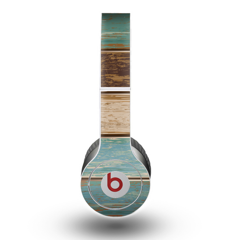 The Wooden Planks with Chipped Green Paint Skin for the Beats by Dre Original Solo-Solo HD Headphones