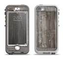 The Wooden Wall-Panel Apple iPhone 5-5s LifeProof Nuud Case Skin Set