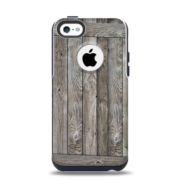 The Wooden Wall-Panel Apple iPhone 5c Otterbox Commuter Case Skin Set