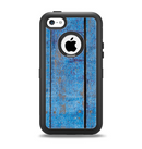 The Worn Blue Paint on Wooden Planks Apple iPhone 5c Otterbox Defender Case Skin Set