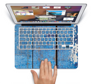 The Worn Blue Paint on Wooden Planks Skin Set for the Apple MacBook Pro 13"   (A1278)