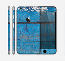 The Worn Blue Paint on Wooden Planks Skin for the Apple iPhone 6 Plus