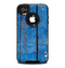 The Worn Blue Paint on Wooden Planks Skin for the iPhone 4-4s OtterBox Commuter Case