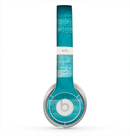 The Worn Blue Texture Skin for the Beats by Dre Solo 2 Headphones