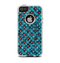 The Worn Dark Blue Checkered Starry Pattern Apple iPhone 5-5s Otterbox Commuter Case Skin Set