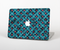 The Worn Dark Blue Checkered Starry Pattern Skin Set for the Apple MacBook Pro 15" with Retina Display