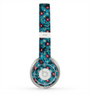 The Worn Dark Blue Checkered Starry Pattern Skin for the Beats by Dre Solo 2 Headphones