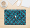 The Worn Dark Blue Checkered Starry Pattern Skin Kit for the 12" Apple MacBook (A1534)