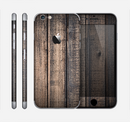 The Worn Planks of Wood Sectioned Skin Series for the Apple iPhone 6s Plus