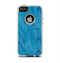 The Woven Blue Sharp Chevron Pattern V3 Apple iPhone 5-5s Otterbox Commuter Case Skin Set