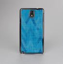 The Woven Blue Sharp Chevron Pattern V3 Skin-Sert Case for the Samsung Galaxy Note 3