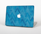 The Woven Blue Sharp Chevron Pattern V3 Skin Set for the Apple MacBook Pro 15" with Retina Display