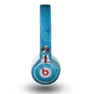The Woven Blue Sharp Chevron Pattern V3 Skin for the Beats by Dre Mixr Headphones