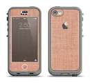 The Woven Burlap Apple iPhone 5c LifeProof Nuud Case Skin Set