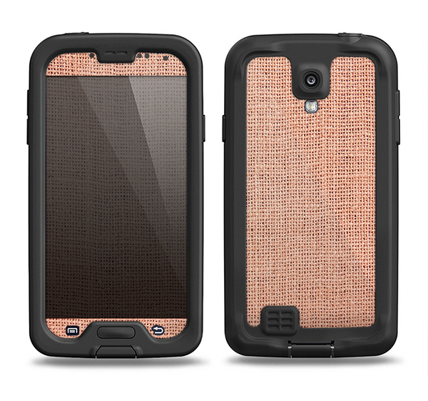 The Woven Burlap Samsung Galaxy S4 LifeProof Nuud Case Skin Set