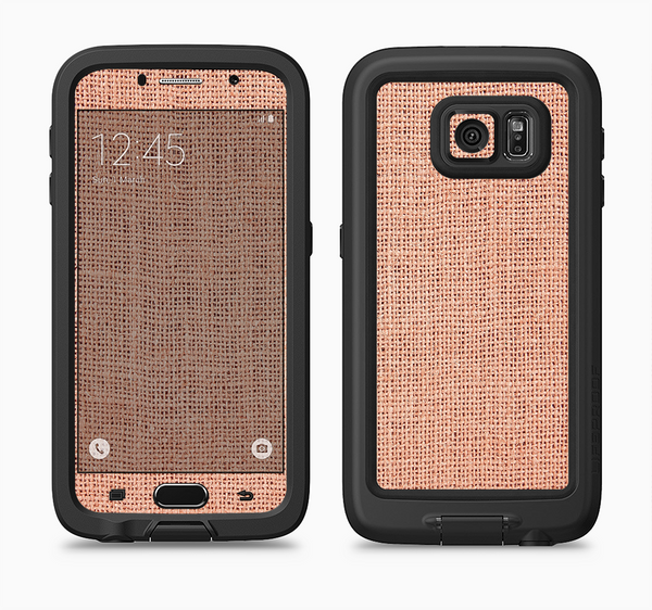 The Woven Burlap Full Body Samsung Galaxy S6 LifeProof Fre Case Skin Kit