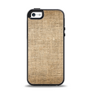 The Woven Fabric Over Aged Wood Apple iPhone 5-5s Otterbox Symmetry Case Skin Set