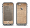 The Woven Fabric Over Aged Wood Apple iPhone 5c LifeProof Fre Case Skin Set