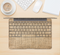 The Woven Fabric Over Aged Wood Skin Kit for the 12" Apple MacBook (A1534)
