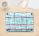 The Woven Trendy Green & Coral Skin Kit for the 12" Apple MacBook (A1534)