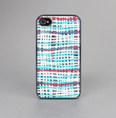 The Woven Trendy Green & Coral Skin-Sert for the Apple iPhone 4-4s Skin-Sert Case