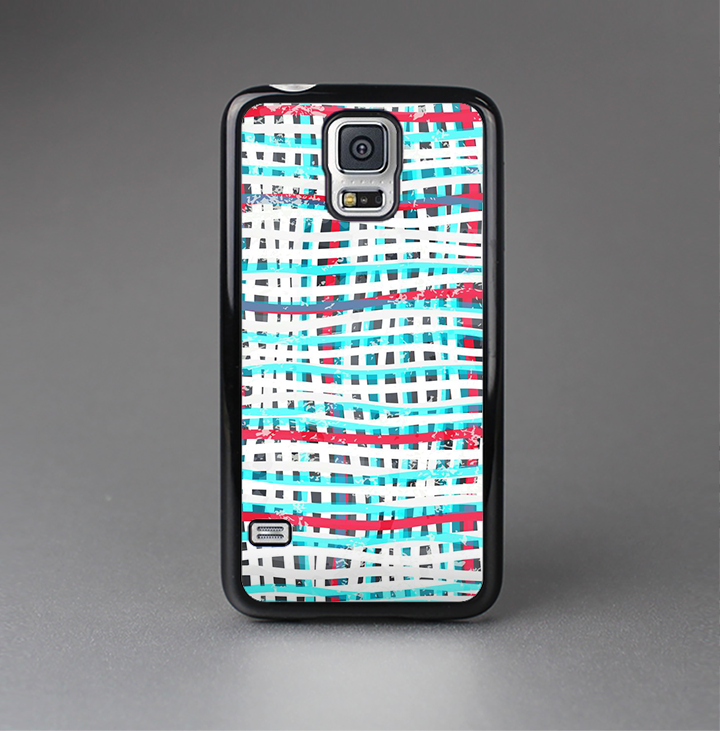 The Woven Trendy Green & Coral Skin-Sert Case for the Samsung Galaxy S5