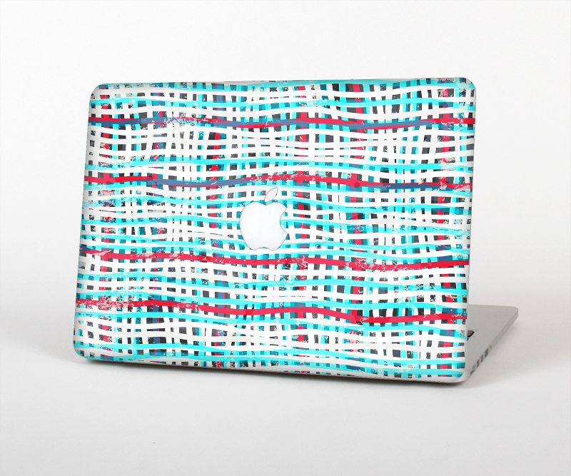 The Woven Trendy Green & Coral Skin Set for the Apple MacBook Pro 13"   (A1278)
