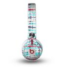 The Woven Trendy Green & Coral Skin for the Beats by Dre Mixr Headphones