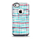 The Woven Trendy Green & Coral Skin for the iPhone 5c OtterBox Commuter Case