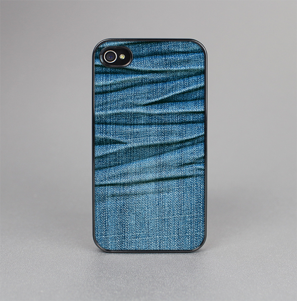 The Wrinkled Jean texture Skin-Sert for the Apple iPhone 4-4s Skin-Sert Case