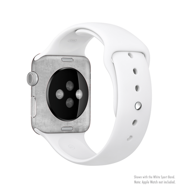 The Wrinkled Silver Surface Full-Body Skin Kit for the Apple Watch