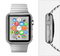 The Wrinkled Silver Surface Full-Body Skin Kit for the Apple Watch
