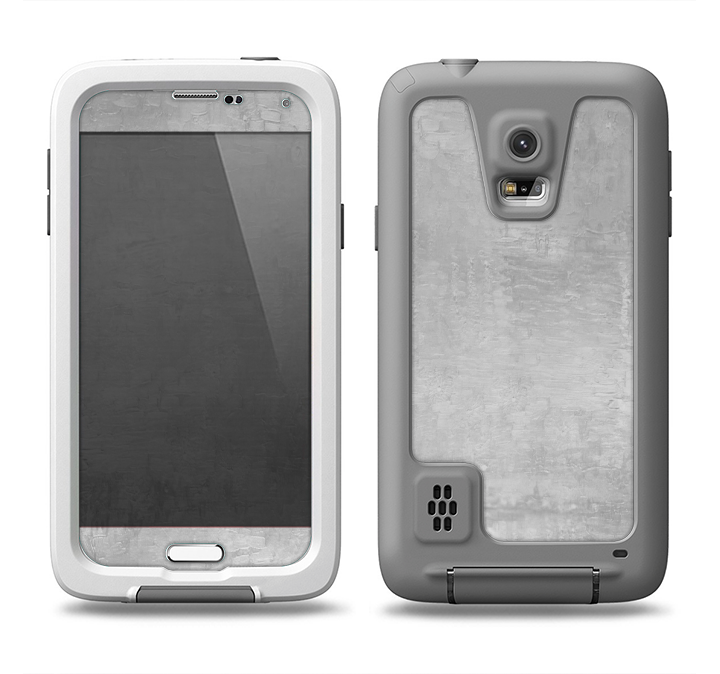 The Wrinkled Silver Surface Samsung Galaxy S5 LifeProof Fre Case Skin Set