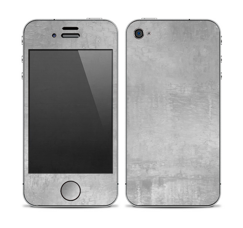 The Wrinkled Silver Surface Skin for the Apple iPhone 4-4s