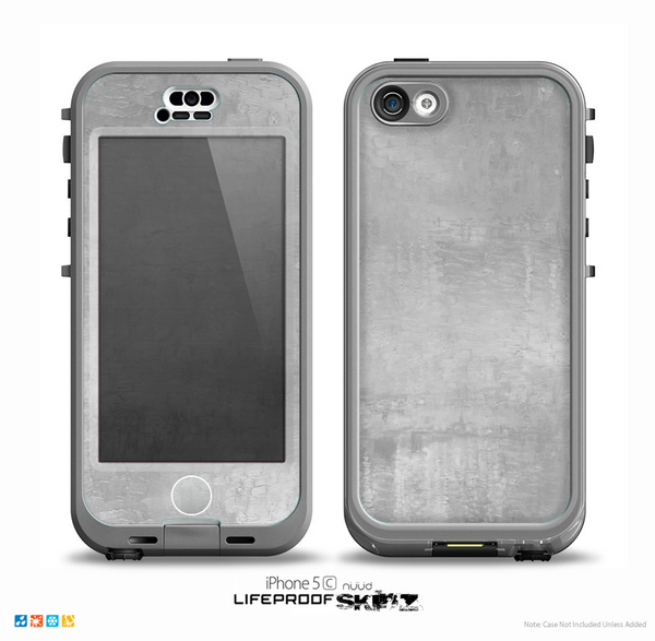 The Wrinkled Silver Surface Skin for the iPhone 5c nüüd LifeProof Case