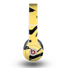 The Yellow & Black High-Heel Pattern V12 Skin for the Beats by Dre Original Solo-Solo HD Headphones