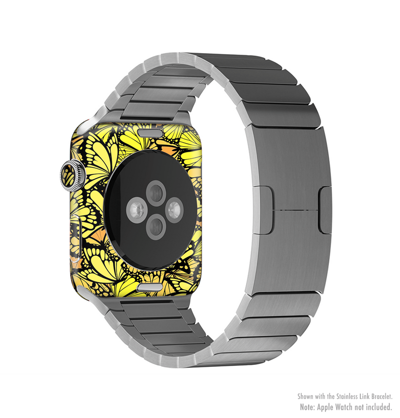 The Yellow Butterfly Bundle Full-Body Skin Kit for the Apple Watch