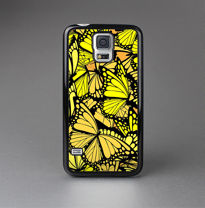 The Yellow Butterfly Bundle Skin-Sert Case for the Samsung Galaxy S5