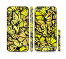 The Yellow Butterfly Bundle Sectioned Skin Series for the Apple iPhone 6s Plus