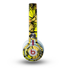 The Yellow Butterfly Bundle Skin for the Beats by Dre Mixr Headphones