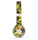 The Yellow Butterfly Bundle Skin for the Beats by Dre Solo 2 Headphones