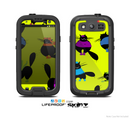 The Yellow & Cute Fashion Cats Skin For The Samsung Galaxy S3 LifeProof Case