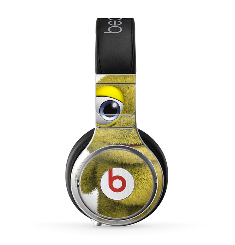 The Yellow Fuzzy Wuzzy Creature Skin for the Beats by Dre Pro Headphones