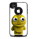 The Yellow Fuzzy Wuzzy Creature Skin for the iPhone 4-4s OtterBox Commuter Case